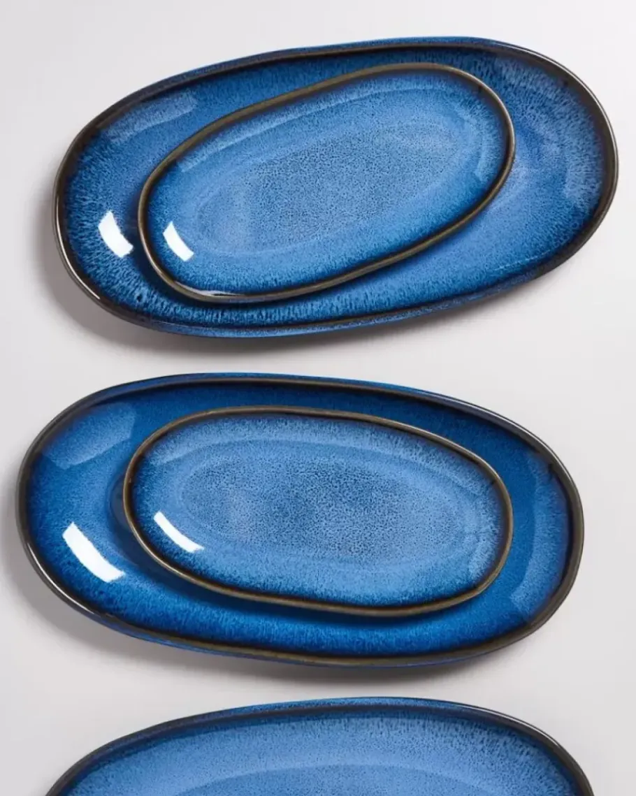 Motel a Miio Servierplatten>Melides Servierplatte L Blue