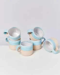Motel a Miio Tassen & Becher Sets>Nodoa 6Er Set Tasse Blue Dipped