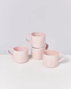 Motel a Miio 4 Teilige Sets>Nodoa 4Er Set Tasse Rosa Gesprenkelt