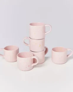 Motel a Miio Tassen & Becher>Nodoa 6Er Set Tasse Rosa Gesprenkelt