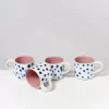 Motel a Miio 4 Teilige Sets>Nodoa 4Er Set Tasse Rosa Mit Punkten