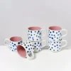 Motel a Miio Tassen & Becher>Nodoa 6Er Set Tasse Rosa Mit Punkten