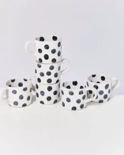 Motel a Miio Tassen & Becher Sets>Nodoa 6Er Set Tasse Schwarze Punkte