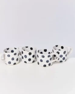 Motel a Miio Tassen & Becher Sets>Nodoa 4Er Set Tasse Schwarze Punkte