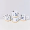 Motel a Miio Tassen & Becher Sets>Nodoa 4Er Set Tasse Weis Blau