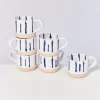 Motel a Miio Tassen & Becher Sets>Nodoa 6Er Set Tasse Weis Blau