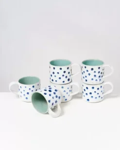 Motel a Miio Große Tassen>Nodoa Tasse Mint Mit Punkten