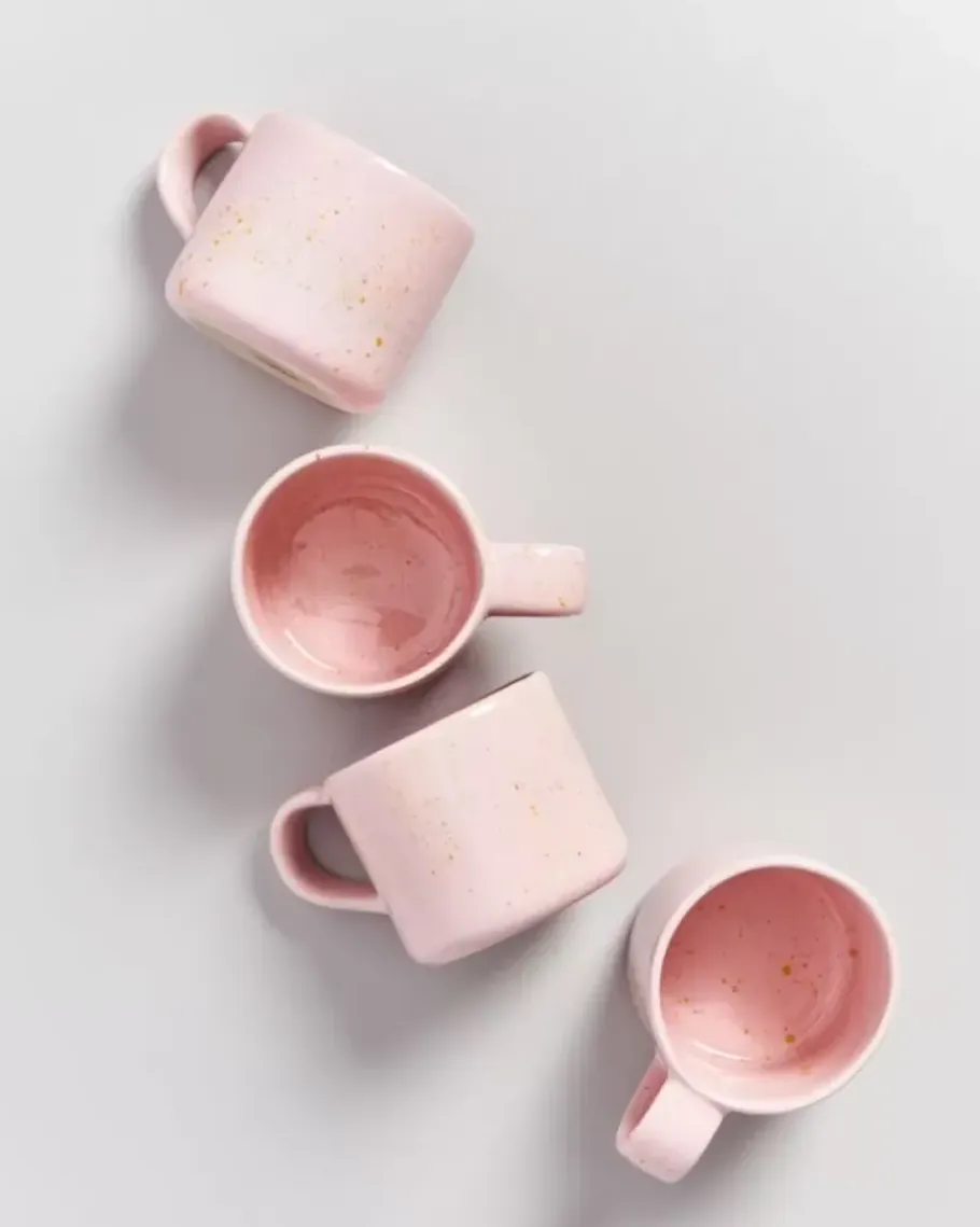 Motel a Miio Große Tassen>Nodoa Tasse Rosa Gesprenkelt