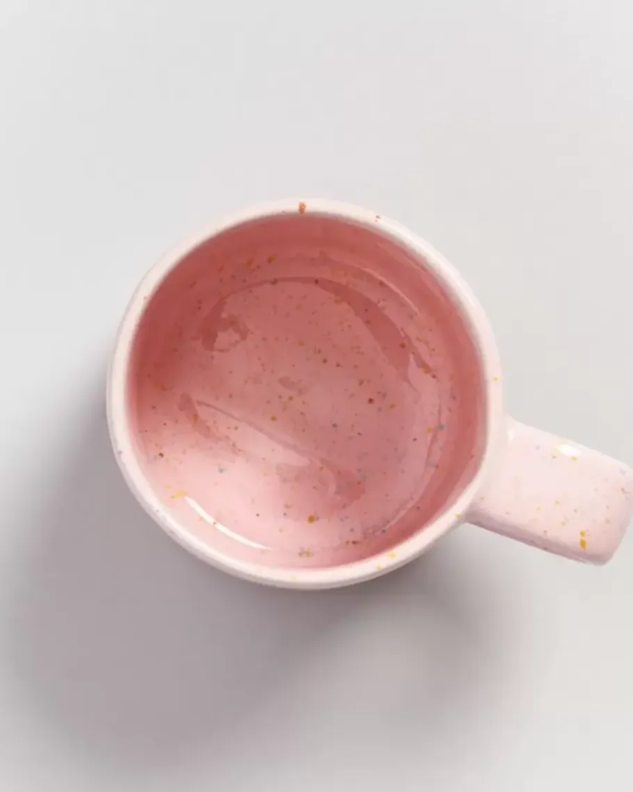 Motel a Miio Große Tassen>Nodoa Tasse Rosa Gesprenkelt