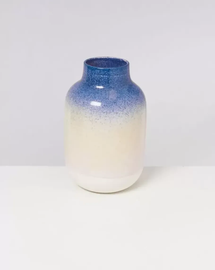 Motel a Miio Nuno L>Nuno Vase L Blau Rosa Gesprenkelt