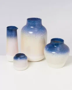 Motel a Miio Nuno L>Nuno Vase L Blau Rosa Gesprenkelt