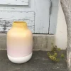 Motel a Miio Vasen>Nuno Vase L Gelb Rosa Gesprenkelt