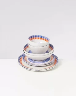 Motel a Miio Geschirr Sets>Verao Blau Orange - 8 Teiliges Set
